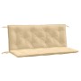 Cojines para banco jardín 2 uds tela beige melange 120x50x7 cm de , Cojines para sillas y sofás - Ref: Foro24-4002600, Precio...