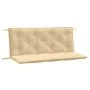 Cushions for garden bench 2 units beige melange fabric 120x50x7 cm by , Cushions for chairs and sofas - Ref: Foro24-4002600, ...