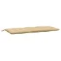 Cushions for garden bench 2 units beige melange fabric 120x50x7 cm by , Cushions for chairs and sofas - Ref: Foro24-4002600, ...