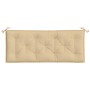 Cojines para banco jardín 2 uds tela beige melange 120x50x7 cm de , Cojines para sillas y sofás - Ref: Foro24-4002600, Precio...