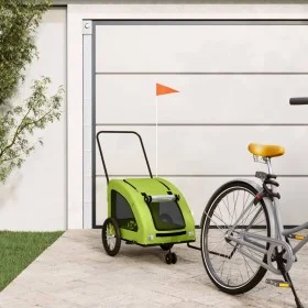 Remolque de bicicleta mascotas hierro tela Oxford verde de , Cochecitos para mascotas - Ref: Foro24-93983, Precio: 111,36 €, ...