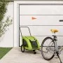 Fahrradanhänger für Haustiere aus Eisen und grünem Oxford-Stoff. von , Kinderwagen für Haustiere - Ref: Foro24-93983, Preis: ...