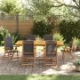 Juego comedor de jardín 7 pzas madera maciza acacia y textileno de , Conjuntos de jardín - Ref: Foro24-3279261, Precio: 731,4...