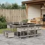11-piece garden dining set with gray synthetic rattan cushions by , Garden sets - Ref: Foro24-3278098, Price: 552,76 €, Disco...
