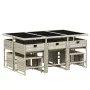 Set de comedor de jardín 11 pzas y cojines ratán sintético gris de , Conjuntos de jardín - Ref: Foro24-3278098, Precio: 552,7...