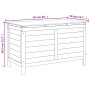 Gartenkissenbox aus massivem Fichtenholz 99x50x56,5 cm von , Aufbewahrungsboxen für den Außenbereich - Ref: Foro24-364752, Pr...