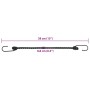 Elastische Bänder mit reflektierenden Streifen und Haken 50 Stück 38 cm von , Zeltzubehör - Ref: Foro24-4008144, Preis: 48,93...