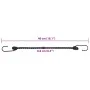Elastic cords with reflective strips and hooks 25 units 46 cm by , Tent Accessories - Ref: Foro24-4008146, Price: 31,41 €, Di...
