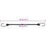 Elastische Schnüre mit reflektierenden Streifen und Haken 25 Stück 46 cm von , Zeltzubehör - Ref: Foro24-4008146, Preis: 29,4...