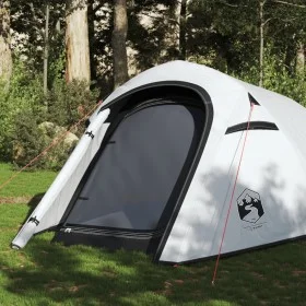 Tunnel tent for 3 people, opaque waterproof fabric, white by , tents - Ref: Foro24-94603, Price: 103,15 €, Discount: %
