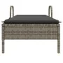 Liegestuhl mit Rädern und grauem Kunststoff-Rattankissen von , Liegen - Ref: Foro24-368310, Preis: 172,13 €, Rabatt: %