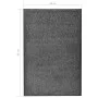 Anthrazitgraue waschbare Fußmatte 60x90 cm von vidaXL, Fußmatten - Ref: Foro24-323416, Preis: 32,62 €, Rabatt: %