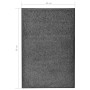 Anthrazitgraue waschbare Fußmatte 60x90 cm von vidaXL, Fußmatten - Ref: Foro24-323416, Preis: 33,28 €, Rabatt: %