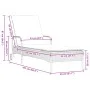 Lounger with wheels and gray synthetic rattan cushion by , Loungers - Ref: Foro24-368310, Price: 172,13 €, Discount: %