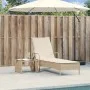 Wheelchair with synthetic beige rattan cushion by , Loungers - Ref: Foro24-368312, Price: 187,74 €, Discount: %