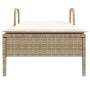 Wheelchair with synthetic beige rattan cushion by , Loungers - Ref: Foro24-368312, Price: 167,72 €, Discount: %