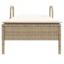 Wheelchair with synthetic beige rattan cushion by , Loungers - Ref: Foro24-368312, Price: 187,74 €, Discount: %