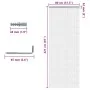 Chain mosquito net for aluminum door 80x221 cm by , Mosquito nets for windows - Ref: Foro24-4010010, Price: 77,50 €, Discount: %