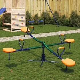 Four-seat carousel with 360-degree steel rotation. by , Seesaws - Ref: Foro24-4010560, Price: 113,47 €, Discount: %