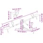 Vier-Sitzer mit 360-Grad-Drehung aus Stahl, auf und ab. von , Wippen - Ref: Foro24-4010560, Preis: 118,22 €, Rabatt: %