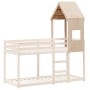 Massives Kiefernholz-Kinderbett-Dach 55x84x132 cm von , Zubehör für Betten und Lattenroste - Ref: Foro24-846894, Preis: 80,04...