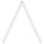 Solid white wood children's bed frame 209x95.5x88 cm by , Accessories for beds and slatted bases - Ref: Foro24-846947, Price:...