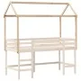 Solid pine wood children's bed canopy 207x95.5x159 cm by , Accessories for beds and slatted bases - Ref: Foro24-846964, Price...