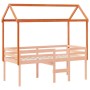 Massives Kiefernholz-Kinderbettgestell in Braun 207x95,5x159cm von , Zubehör für Betten und Lattenroste - Ref: Foro24-846966,...