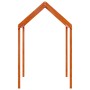Solid pine wood children's bed canopy in brown, 207x95.5x159cm by , Accessories for beds and slatted bases - Ref: Foro24-8469...