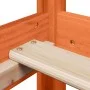 Massives Kiefernholzbettgestell in brauner Wachsfarbe, 100x200 cm. von , Betten und Lattenroste - Ref: Foro24-846972, Preis: ...