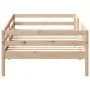Solid pine wood bed frame 100x200 cm by , Beds and slatted bases - Ref: Foro24-846970, Price: 111,48 €, Discount: %