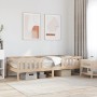 Solid pine wood bed frame 90x190 cm by , Beds and slatted bases - Ref: Foro24-846979, Price: 128,38 €, Discount: %