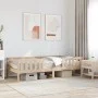 Solid pine wood bed frame 90x190 cm by , Beds and slatted bases - Ref: Foro24-846979, Price: 126,13 €, Discount: %