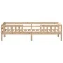 Solid pine wood bed frame 90x190 cm by , Beds and slatted bases - Ref: Foro24-846979, Price: 126,13 €, Discount: %