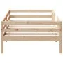Solid pine wood bed frame 90x190 cm by , Beds and slatted bases - Ref: Foro24-846979, Price: 126,13 €, Discount: %