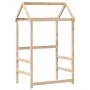 Solid pine wood children's bed canopy 98x70x176.5 cm by , Accessories for beds and slatted bases - Ref: Foro24-846991, Price:...
