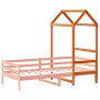 Massives Kiefernholz-Kinderbettgestell in Braun 98x70x176,5 cm von , Zubehör für Betten und Lattenroste - Ref: Foro24-846993,...