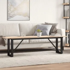 Center table with solid pine wood frame and iron, 160x40x45 by , Coffee table - Ref: Foro24-3282668, Price: 90,80 €, Discount: %