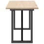 Center table with solid pine wood frame and iron, 160x40x45 by , Coffee table - Ref: Foro24-3282668, Price: 90,80 €, Discount: %