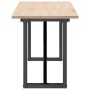 Mesa de centro marco O madera maciza pino y hierro 160x40x45 de , Mesas de centro - Ref: Foro24-3282668, Precio: 91,98 €, Des...