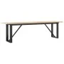 Center table with solid pine wood frame and iron, 160x40x45 by , Coffee table - Ref: Foro24-3282668, Price: 90,80 €, Discount: %