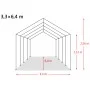 Abnehmbares Viehzelt, dunkelgrünes PVC, 550 g/m², 3,3 x 6,4 m von vidaXL, Tierhaltung - Ref: Foro24-3055649, Preis: 867,21 €,...
