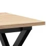 Massivholz-Kiefer- und Eisenrahmen-Couchtisch 40x40x35 cm von , Couchtisch - Ref: Foro24-3282680, Preis: 48,98 €, Rabatt: %