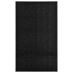 Felpudo lavable negro 90x150 cm