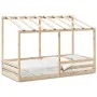 Children's bed with solid white pine wood roof 80x200 cm by , Beds and slatted bases - Ref: Foro24-847004, Price: 125,22 €, D...
