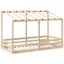 Children's bed with solid white pine wood roof 80x200 cm by , Beds and slatted bases - Ref: Foro24-847004, Price: 125,22 €, D...
