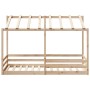 Kinderbett mit massivem Kieferndach in Weiß 80x200 cm von , Betten und Lattenroste - Ref: Foro24-847004, Preis: 126,40 €, Rab...