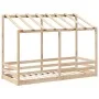 Cama infantil con techo madera maciza pino 90x190 cm de , Camas y somieres - Ref: Foro24-847006, Precio: 106,89 €, Descuento: %