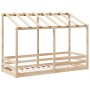 Children's bed with solid pine wood roof 90x190 cm by , Beds and slatted bases - Ref: Foro24-847006, Price: 107,87 €, Discoun...