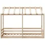 Cama infantil con techo madera maciza pino 90x190 cm de , Camas y somieres - Ref: Foro24-847006, Precio: 106,89 €, Descuento: %